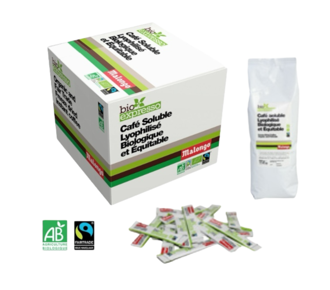 ლიოფილიზებული ხსნადი ყავა 2 გრ 100 ც